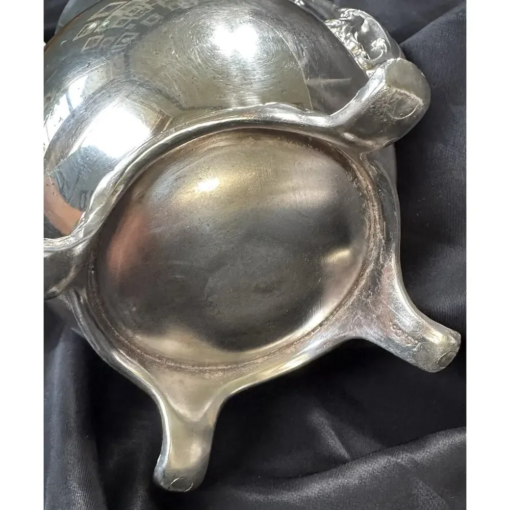 Vintage International Silver Company Silver Plated Footed Lidded Tea Pot